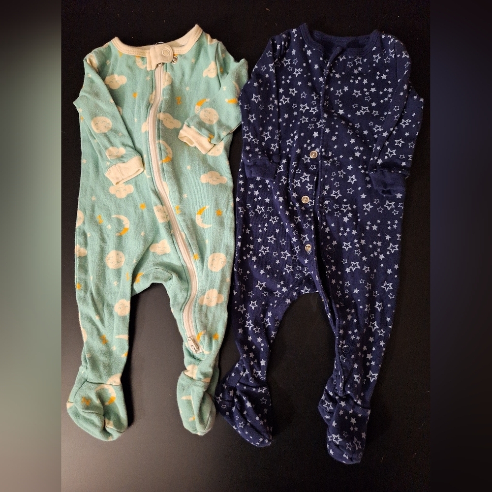 Joe Fresh Zip Up Pajamas Sleepers 0-3M